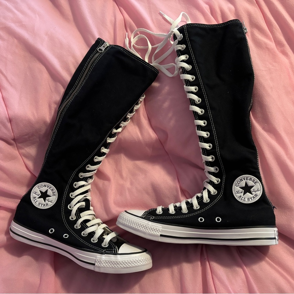 Converse Black Lace Up Boots